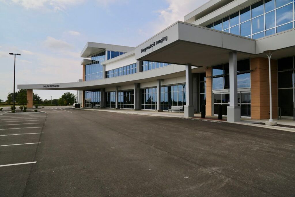 Aerial view of Blessing Health System 