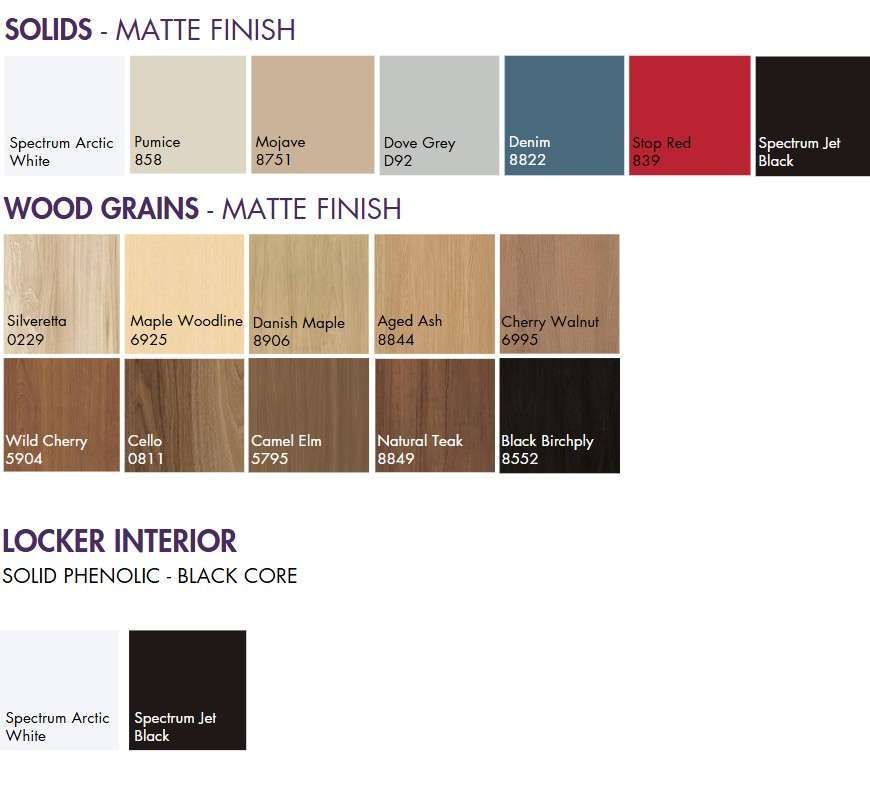Choose from a Large Selection of Color Options